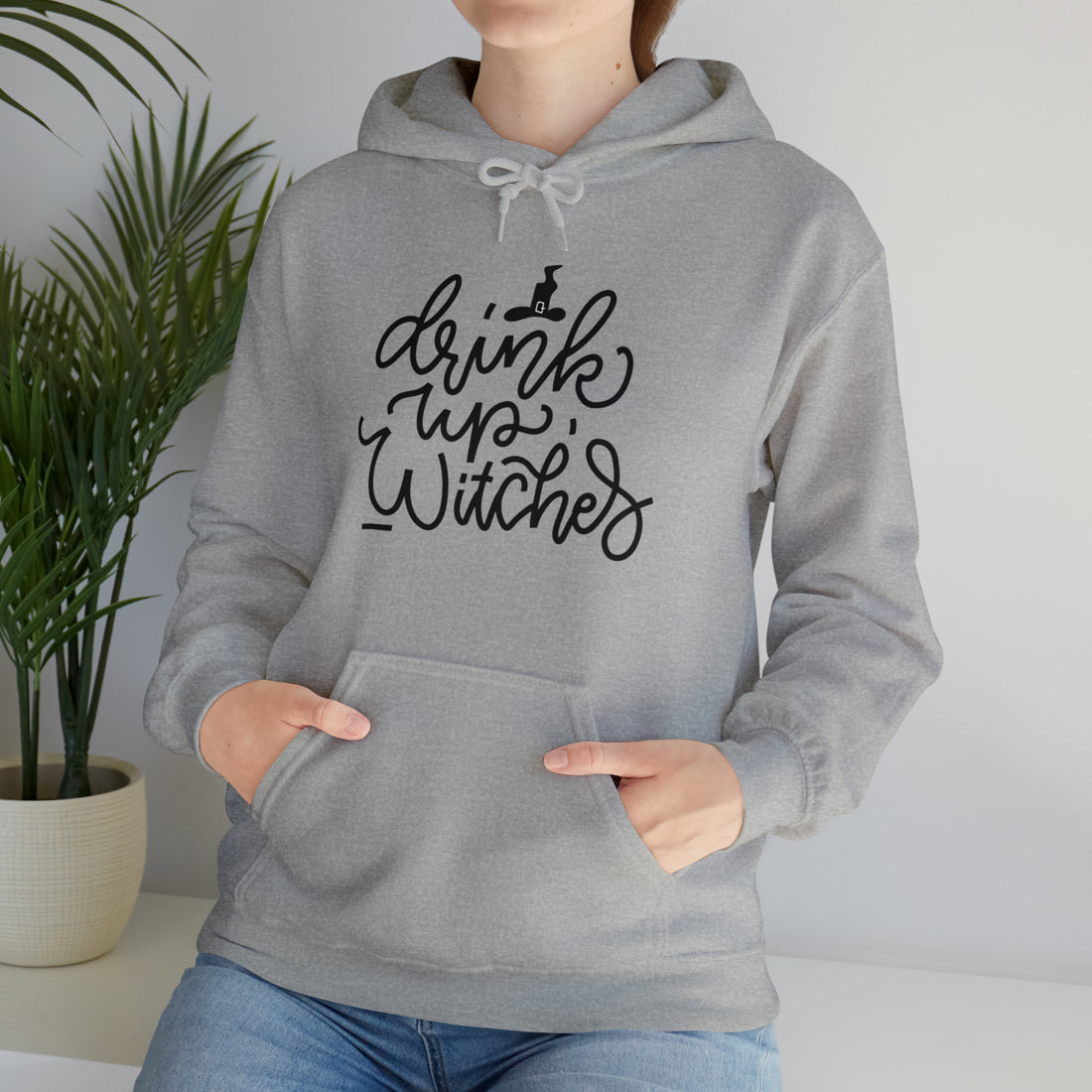 Drink up witches! Halloween Unisex Heavy Blend™ Hooded Sweatshirt in Multiple Colors