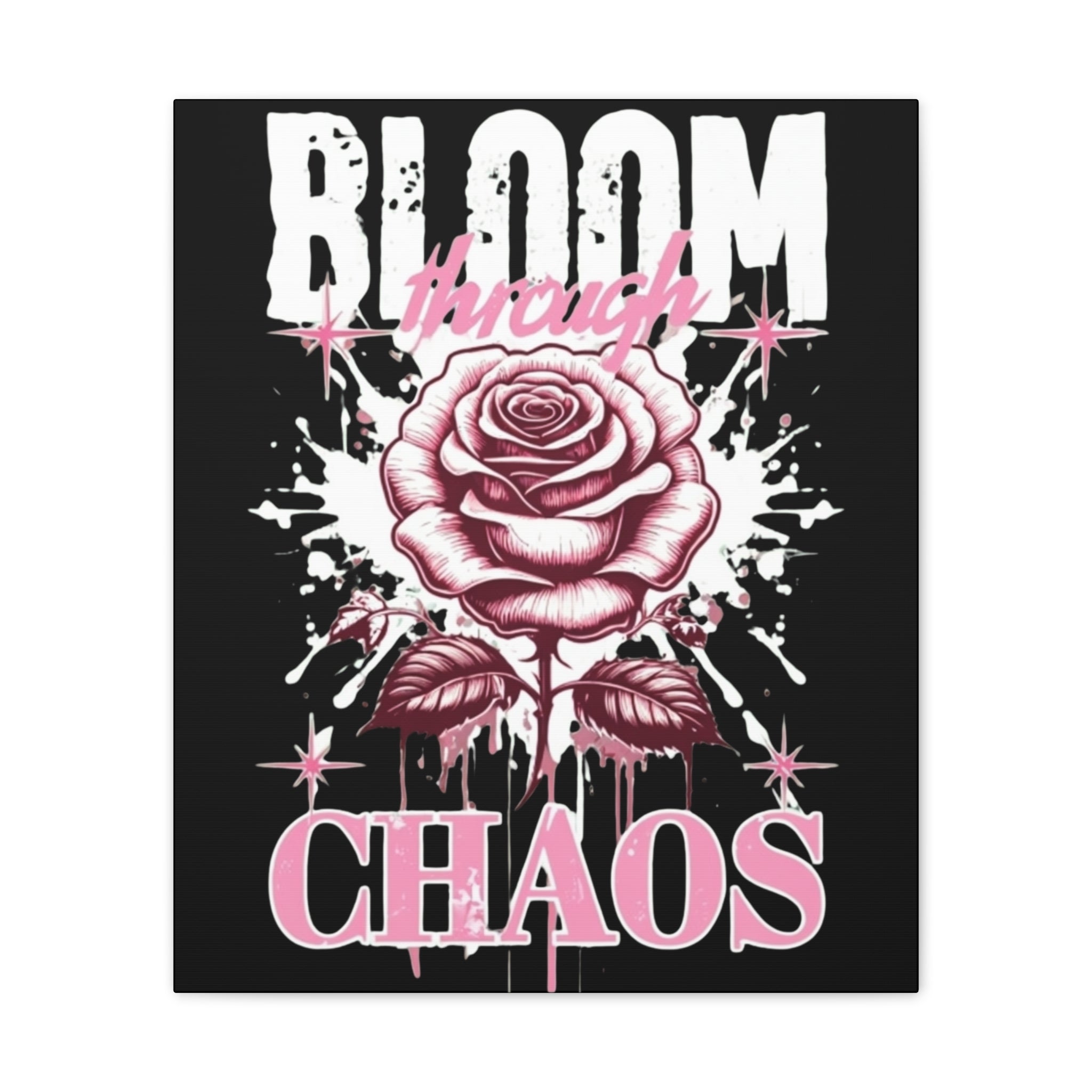 Bloom Through Chaos Canvas Wall Art