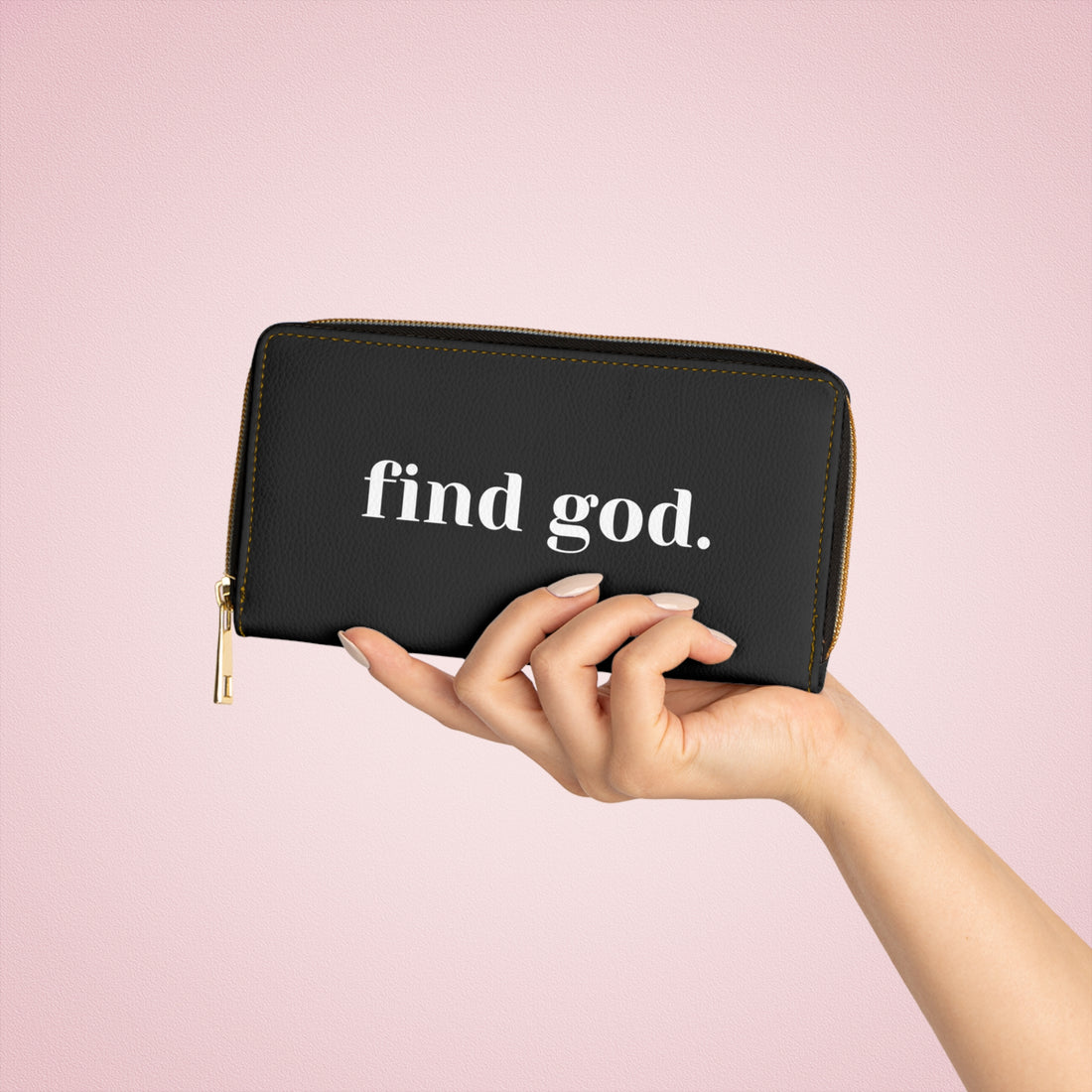 Find God. Zipper Wallet