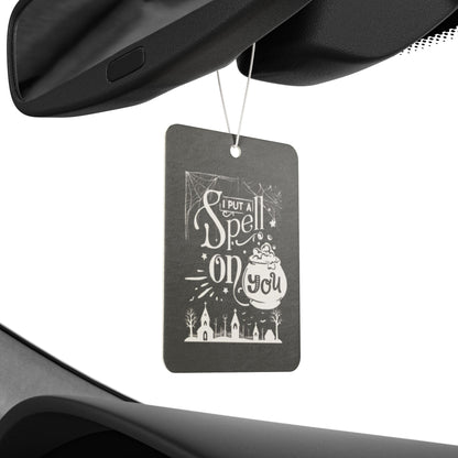 I Put a Spell on You Halloween Car Air Freshener - Spooky Stylish Scent - Perfect Fall Driving Accessory