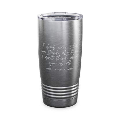 Don’t Be Like the Rest of Them Darling Tumbler Coco Chanel Quote Stylish Insulated Travel Tumbler