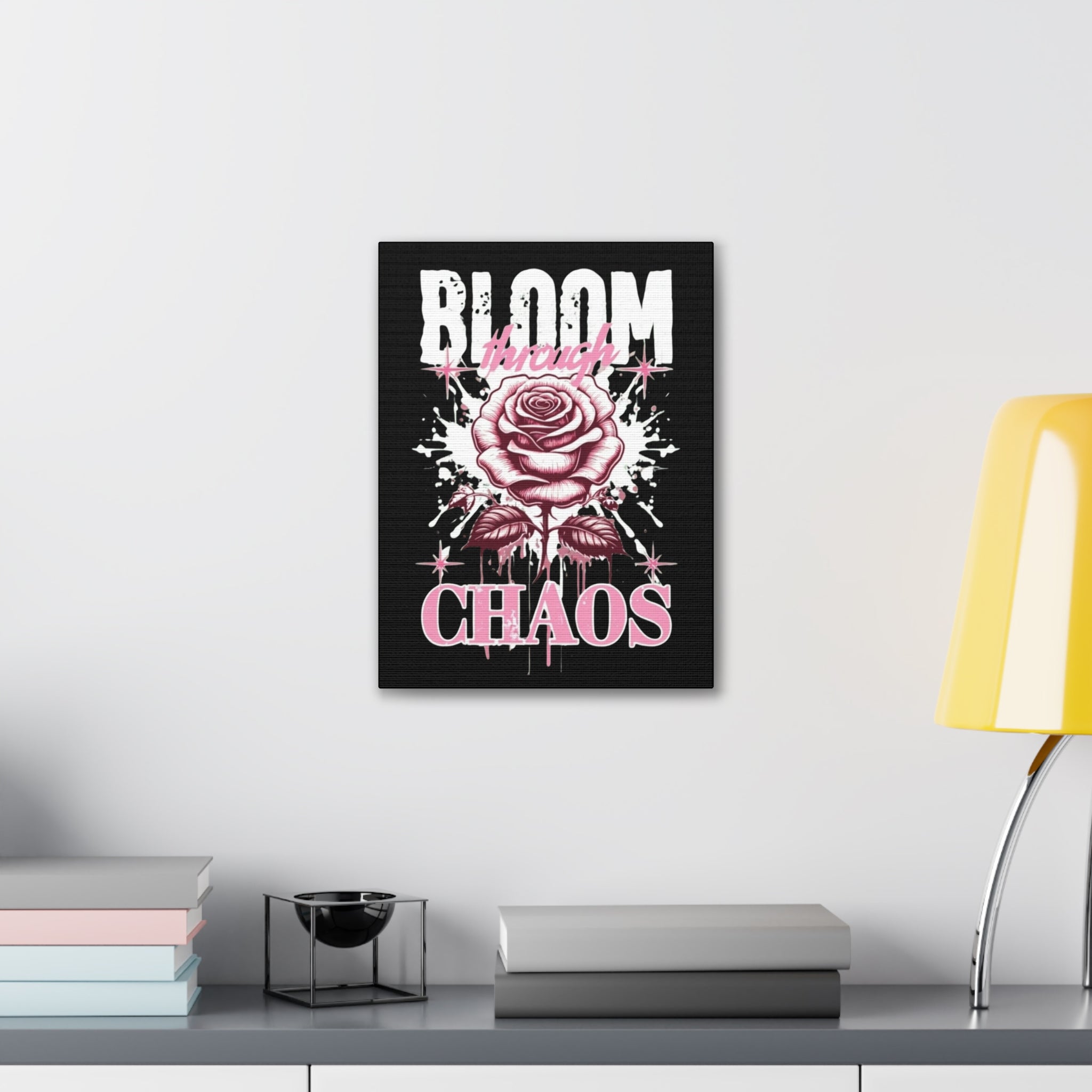 Bloom Through Chaos Canvas Wall Art