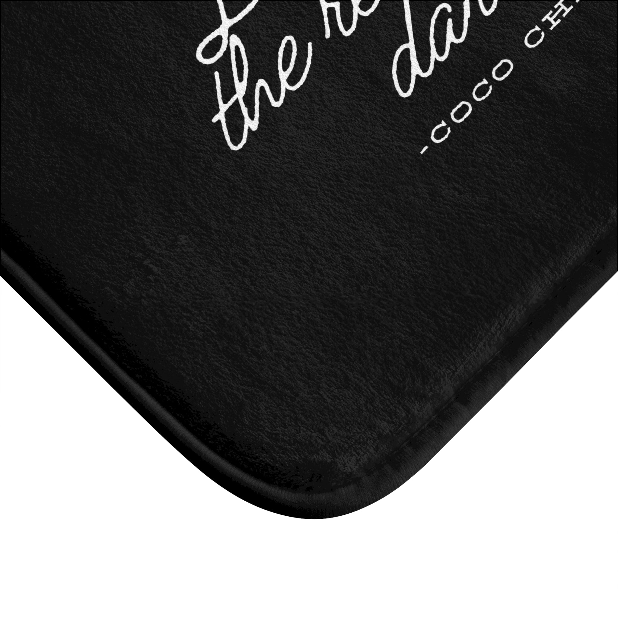 Coco Chanel Quote Bath Mat, Don&