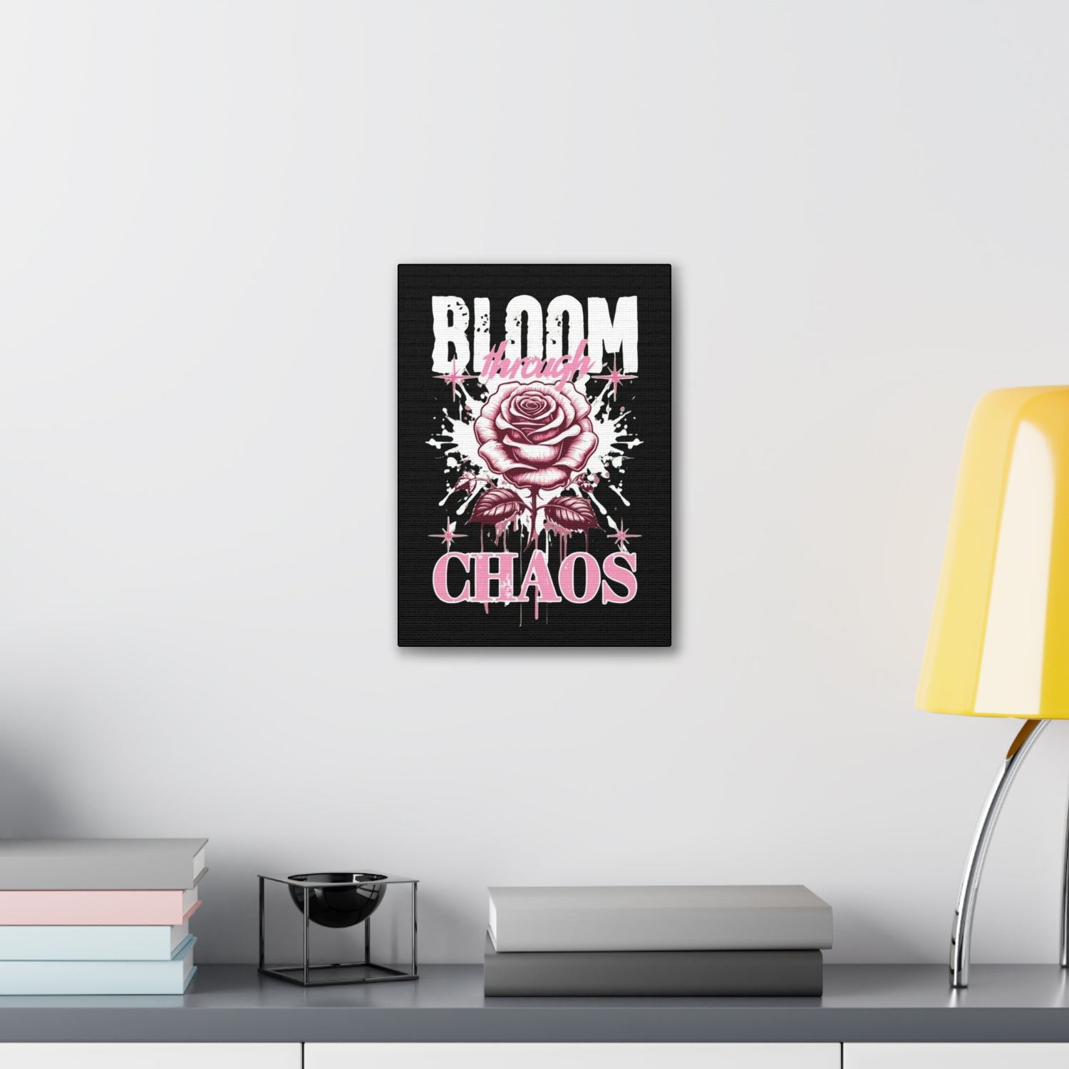 Bloom Through Chaos Canvas Wall Art