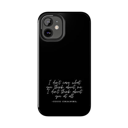 Chic Phone Cases, Fashionable Coco Chanel Quote Phone Case, Luxury Gift for Her, Designer Quote Phone Cover, Stylish Mobile Accessory