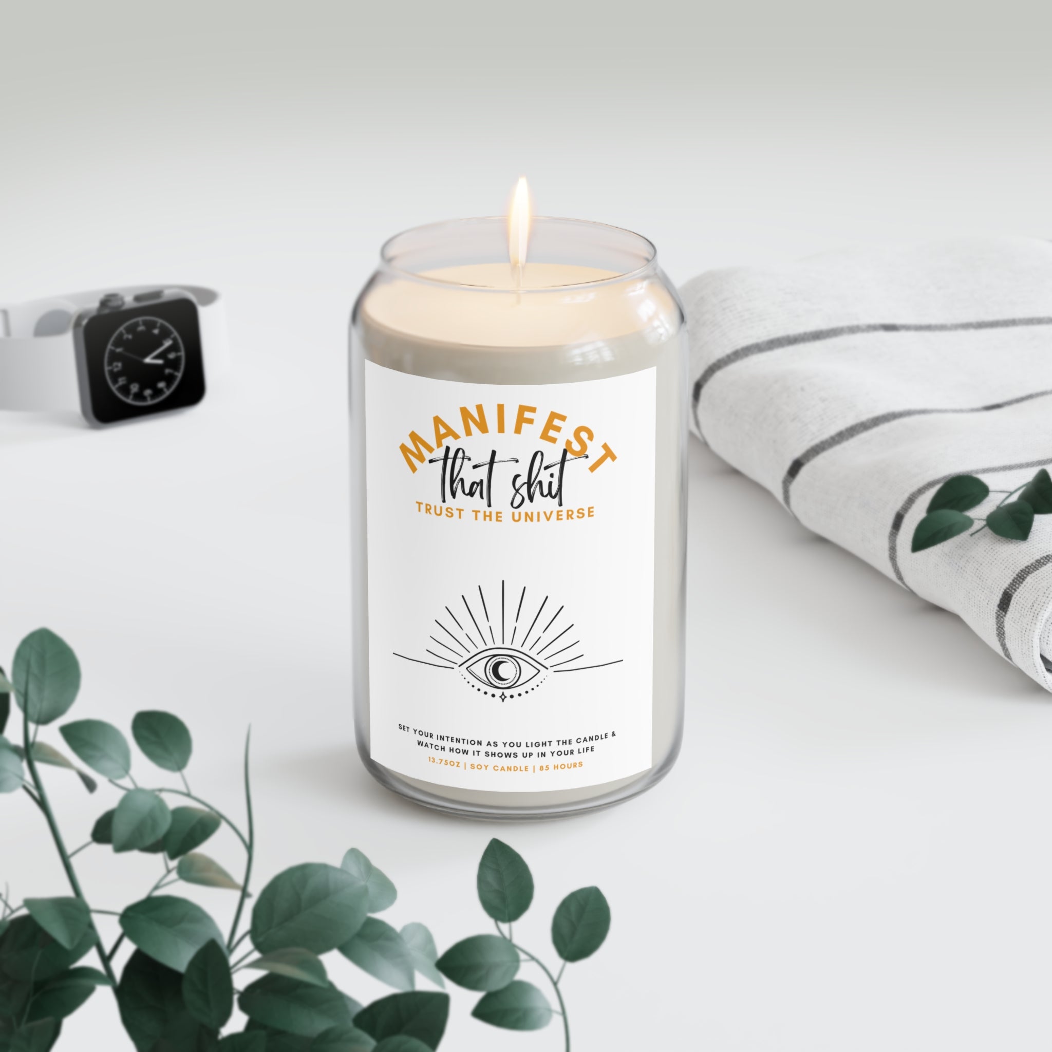 Manifest that sh*t Scented Meditation Candle, 13.5oz