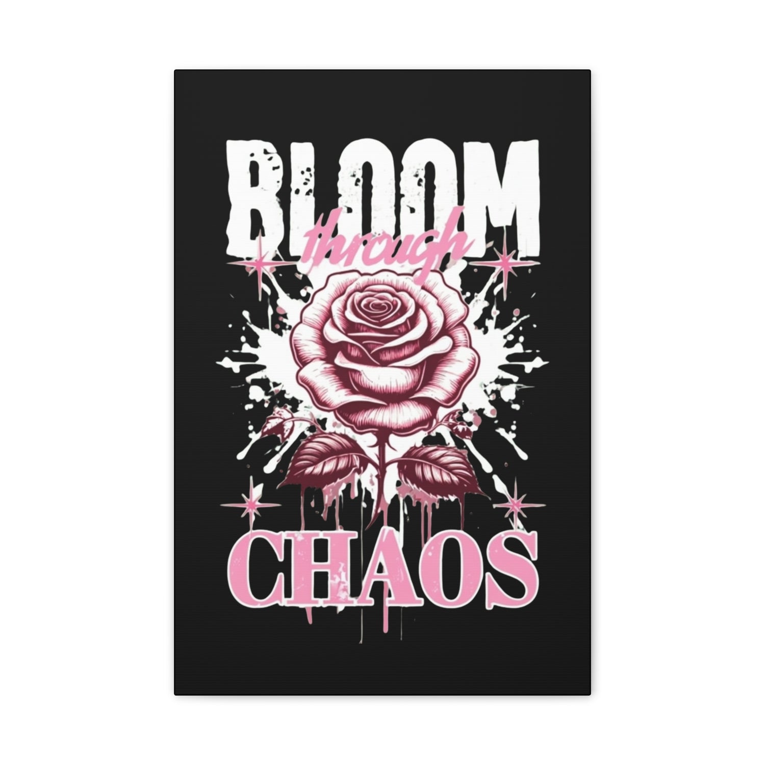 Bloom Through Chaos Canvas Wall Art