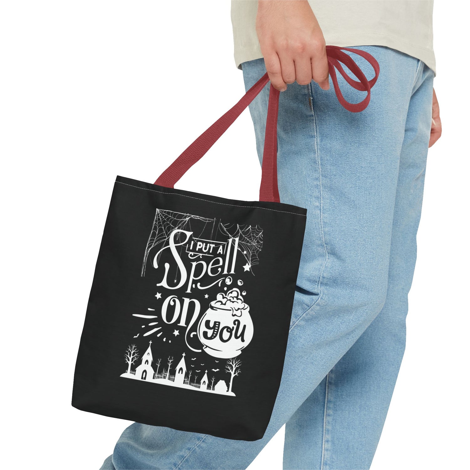 I Put a Spell on You Halloween Tote Bag - Spooky Chic Reusable Bag - Perfect Fall Accessory