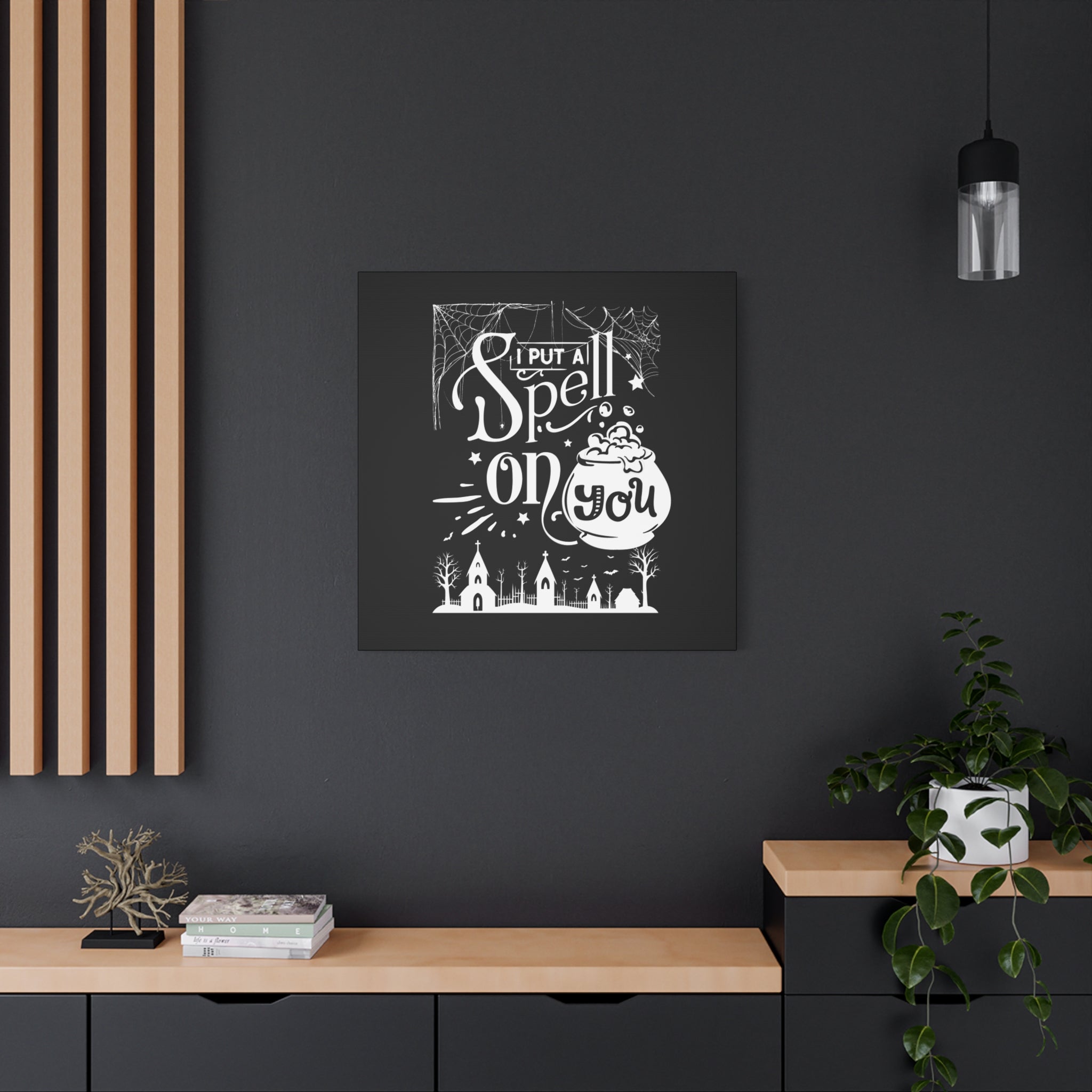 I Put a Spell on You Halloween Matte Canvas - Spooky Chic Wall Art - Perfect Fall Home Decor