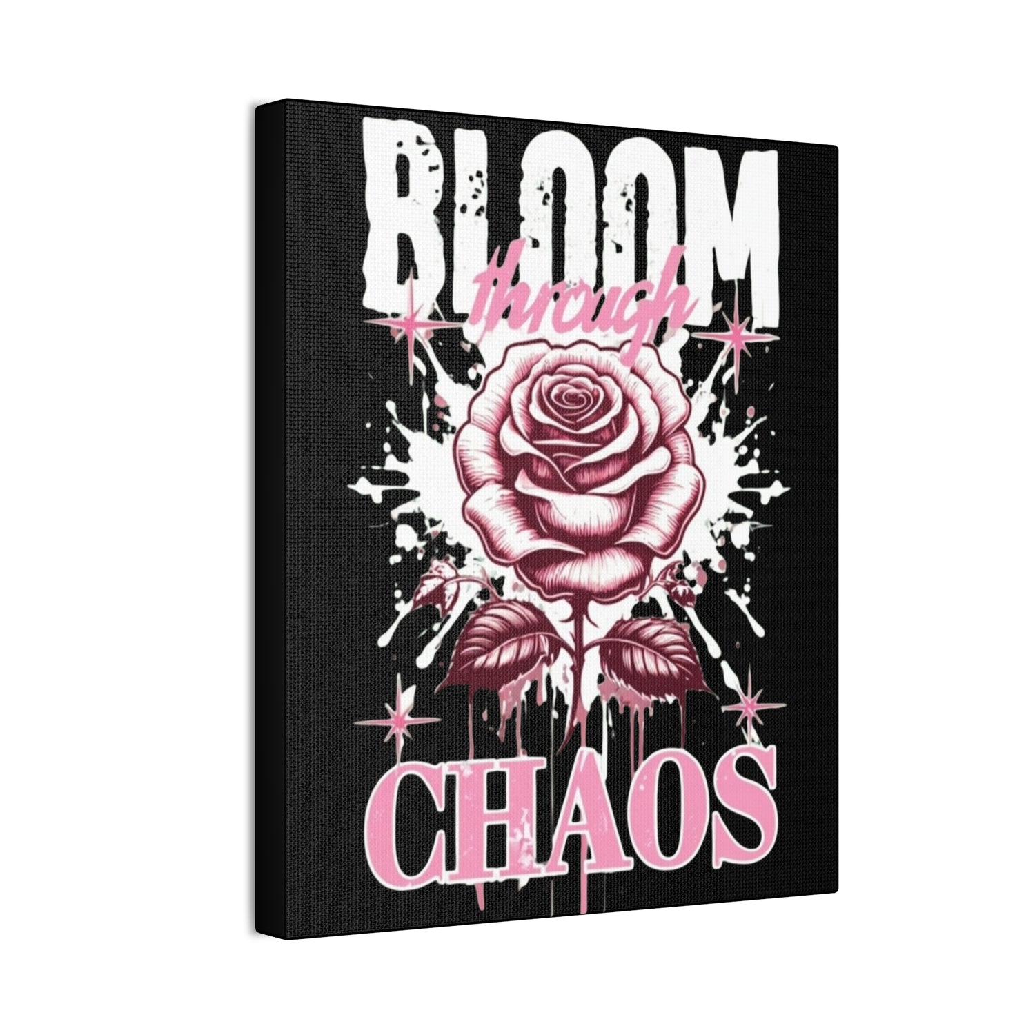 Bloom Through Chaos Canvas Wall Art