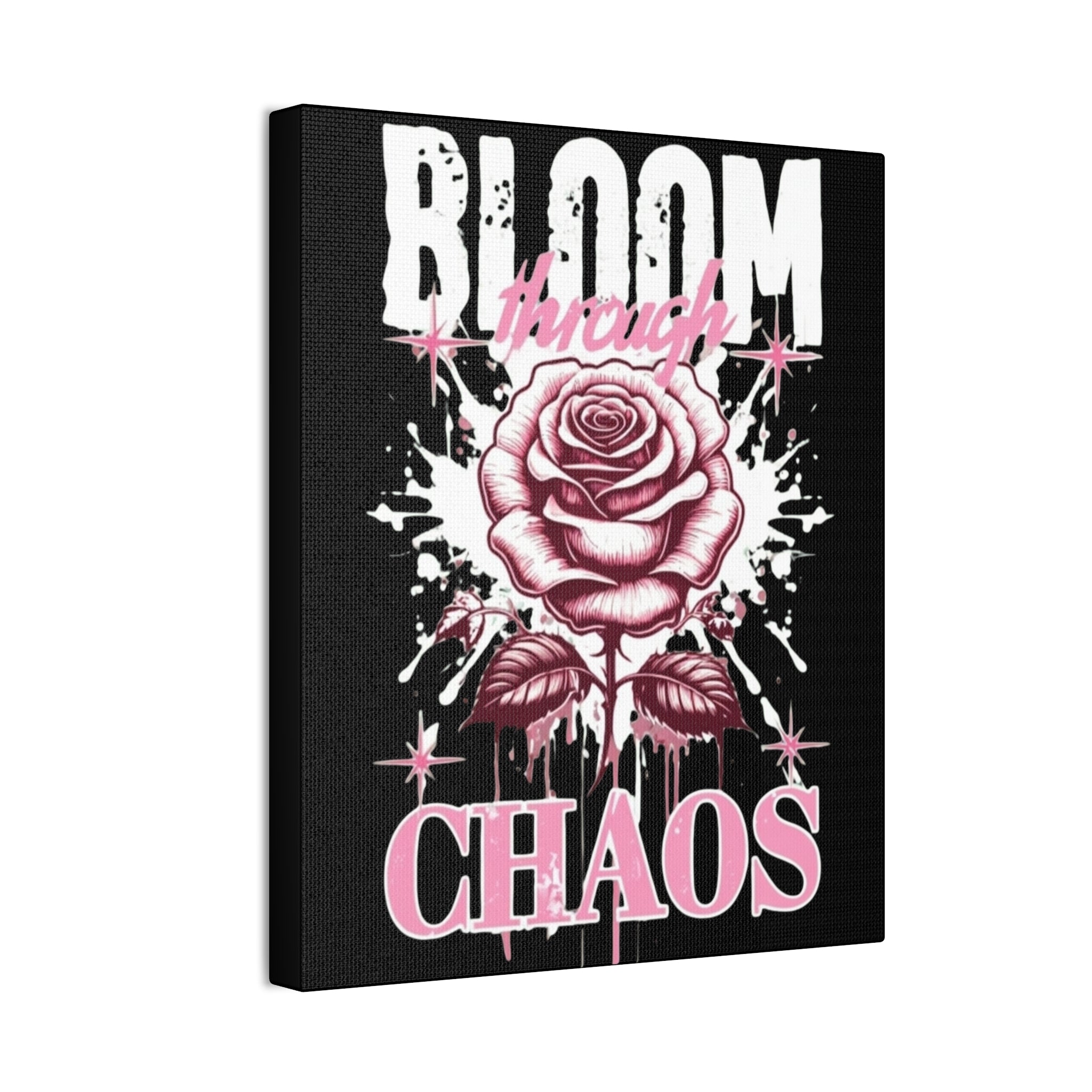 Bloom Through Chaos Canvas Wall Art