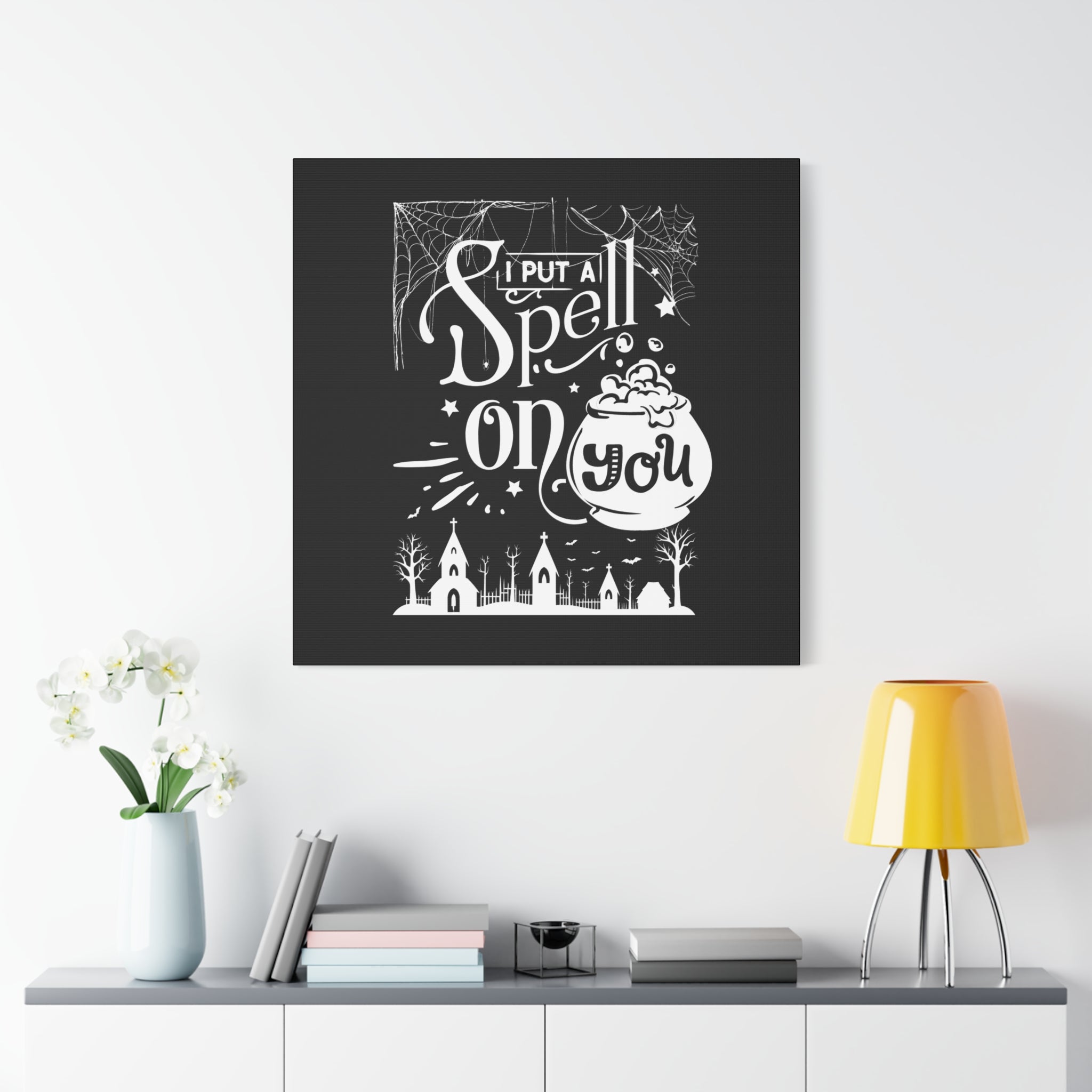 I Put a Spell on You Halloween Matte Canvas - Spooky Chic Wall Art - Perfect Fall Home Decor