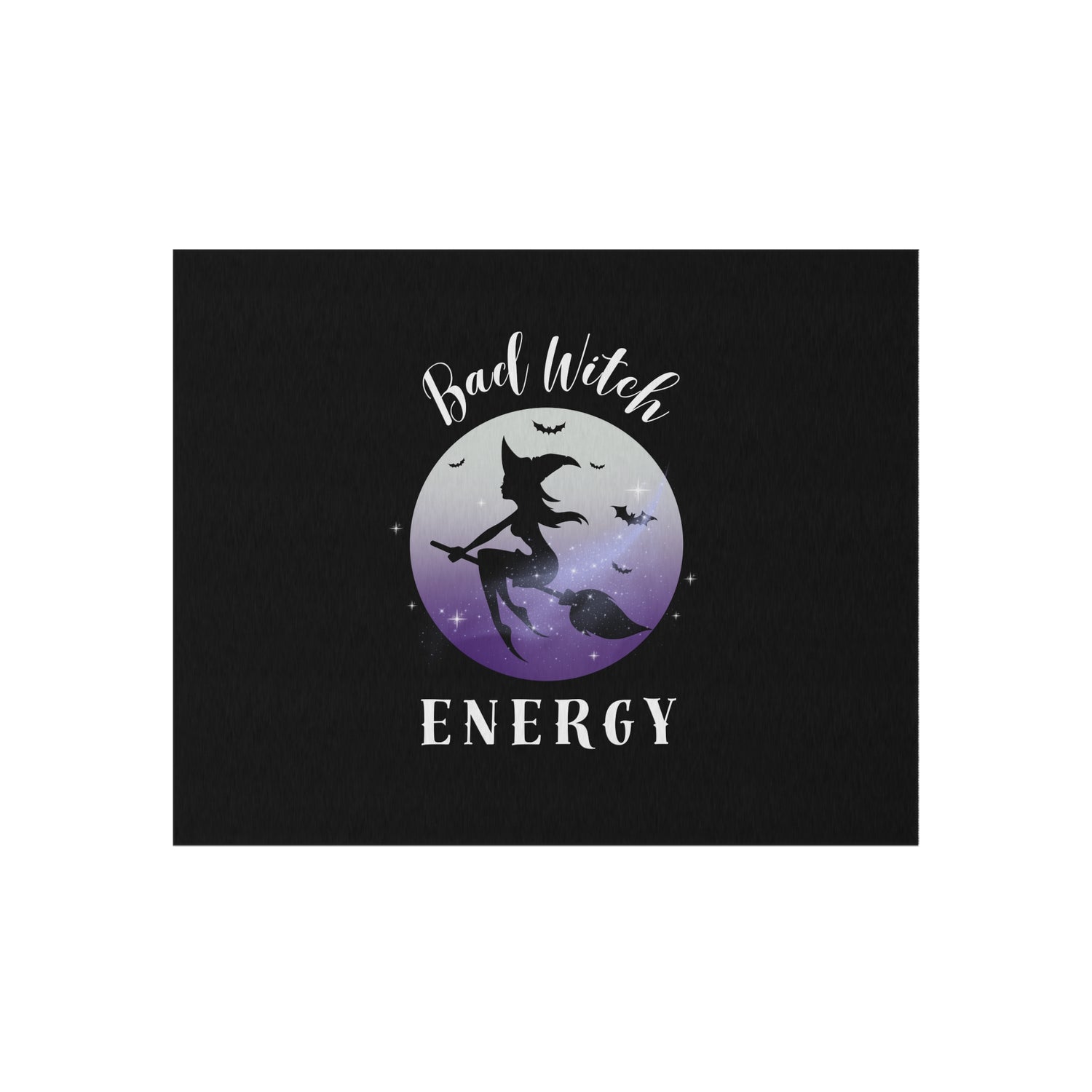 Bad Witch Energy Outdoor Rug | Trendy Spooky Season Decor for Witchy Vibes