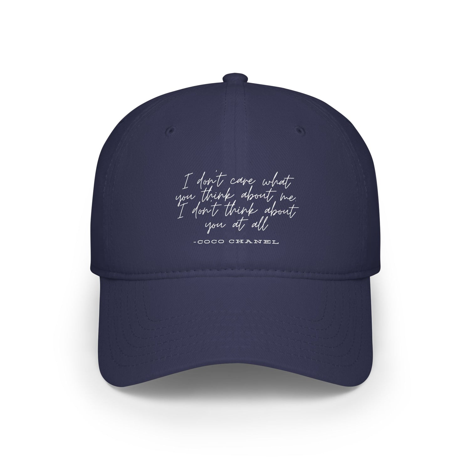 Baseball Cap - Coco Chanel Quote Luxury Fashion Gift