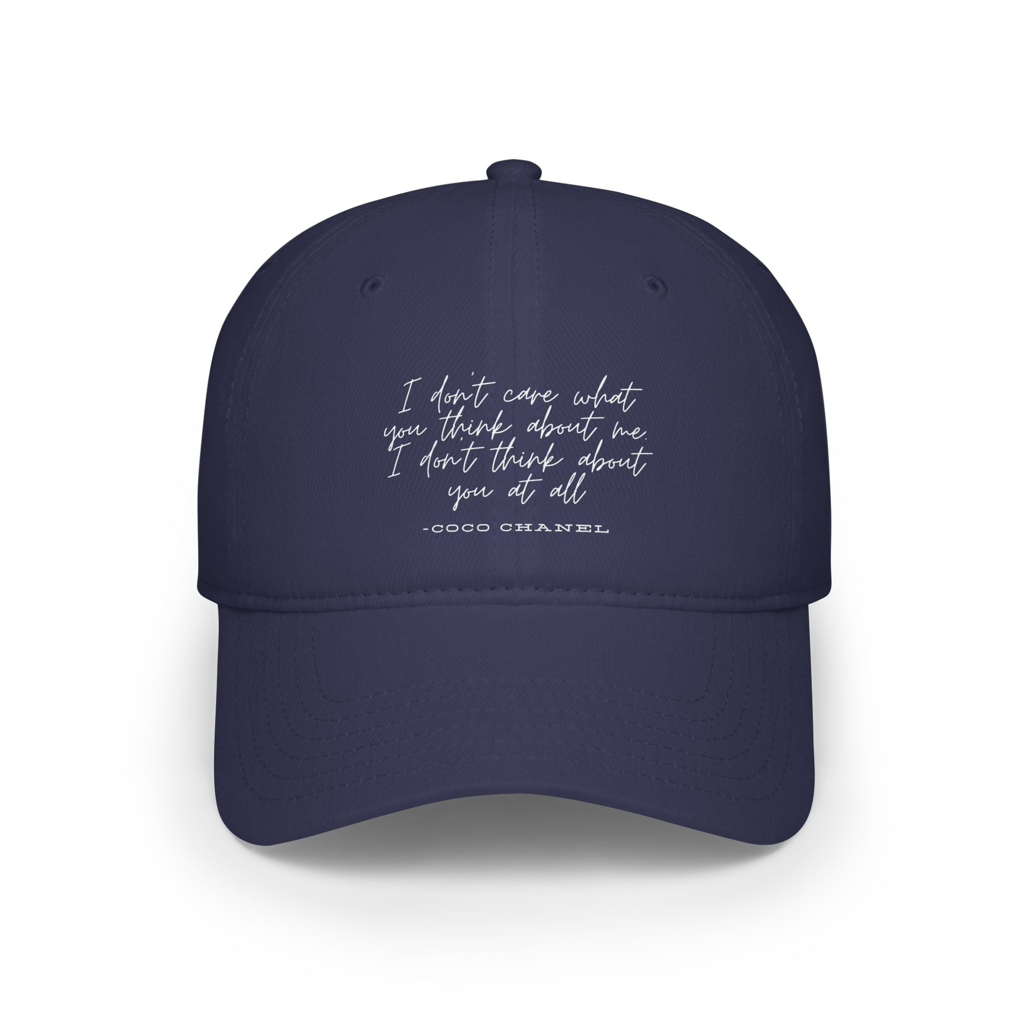 Baseball Cap - Coco Chanel Quote Luxury Fashion Gift