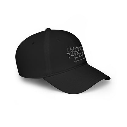 Baseball Cap - Coco Chanel Quote Luxury Fashion Gift