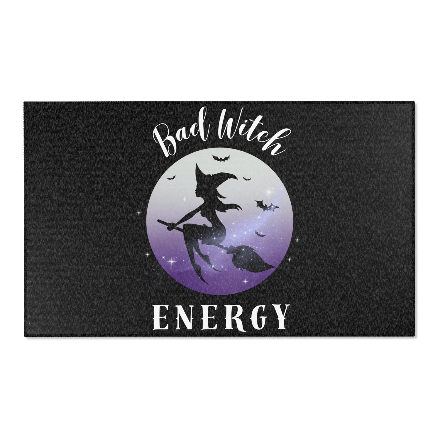 Bad Witch Energy Area Rug | Trendy Spooky Season Decor for Witchy Vibes