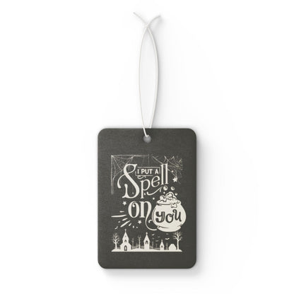 I Put a Spell on You Halloween Car Air Freshener - Spooky Stylish Scent - Perfect Fall Driving Accessory