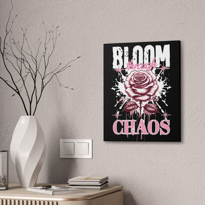 Bloom Through Chaos Canvas Wall Art