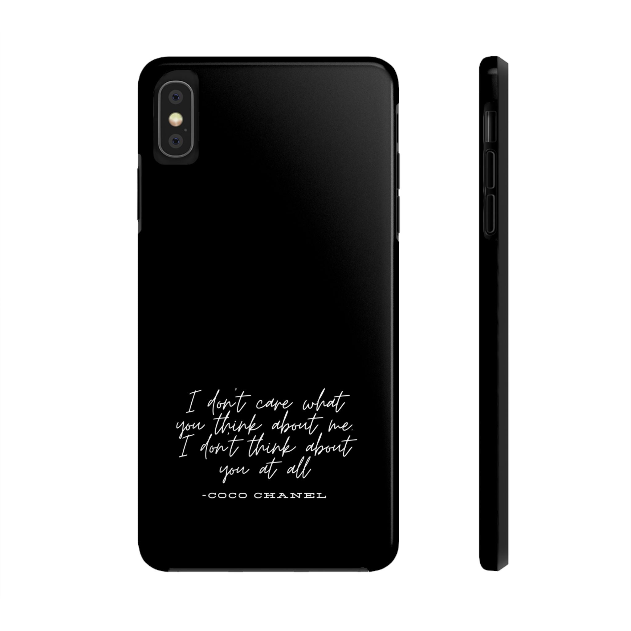 Chic Phone Cases, Fashionable Coco Chanel Quote Phone Case, Luxury Gift for Her, Designer Quote Phone Cover, Stylish Mobile Accessory