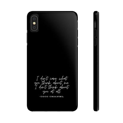 Chic Phone Cases, Fashionable Coco Chanel Quote Phone Case, Luxury Gift for Her, Designer Quote Phone Cover, Stylish Mobile Accessory