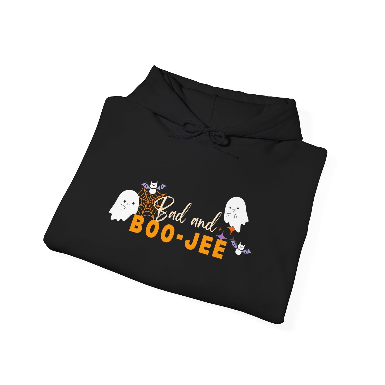 Bad and Boo jee Halloween Hoodie | Trendy Womens Hooded Sweatshirt for Spooky Season