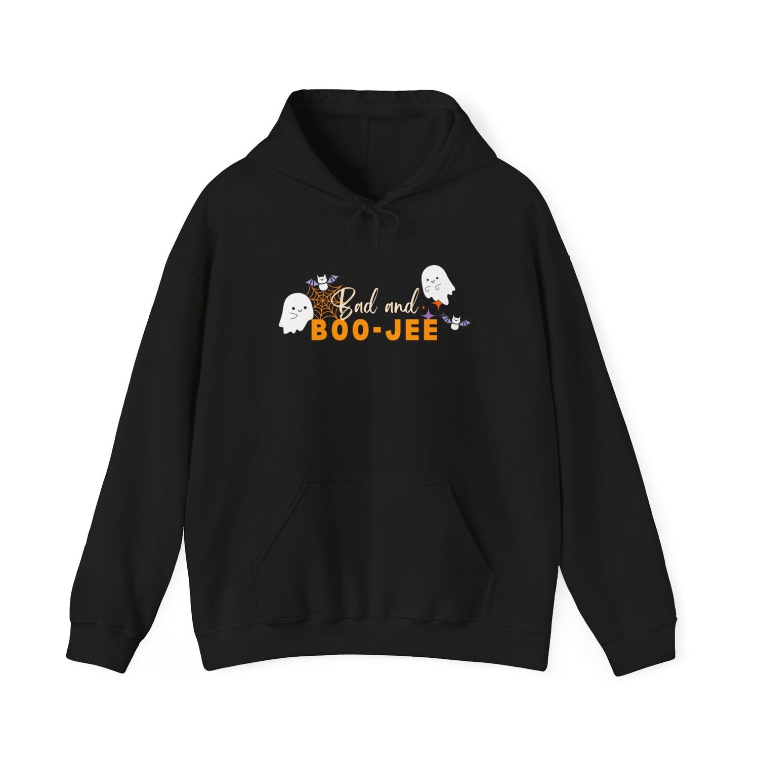 Bad and Boo jee Halloween Hoodie | Trendy Womens Hooded Sweatshirt for Spooky Season