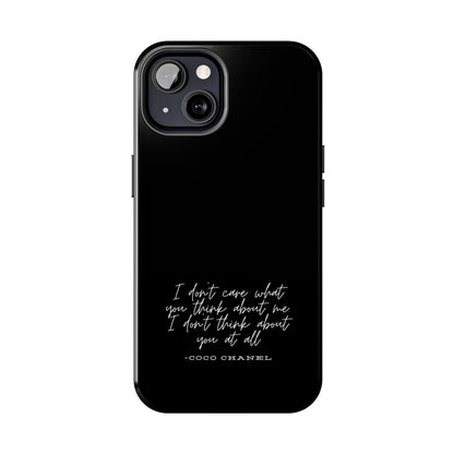 Chic Phone Cases, Fashionable Coco Chanel Quote Phone Case, Luxury Gift for Her, Designer Quote Phone Cover, Stylish Mobile Accessory