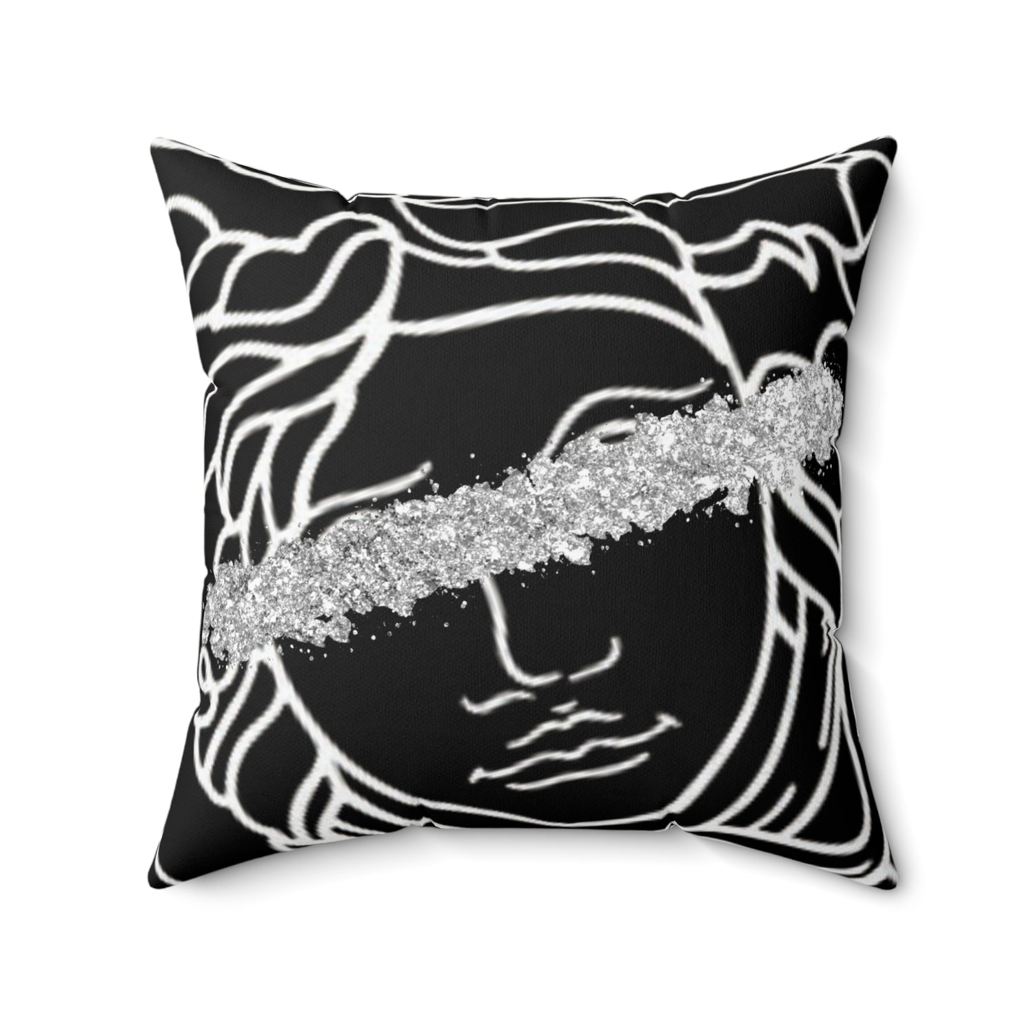 Medusa Head Luxury Square Pillow