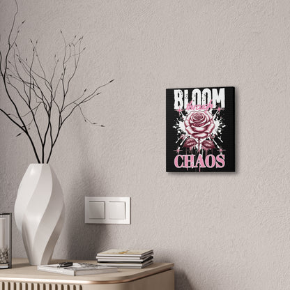 Bloom Through Chaos Canvas Wall Art