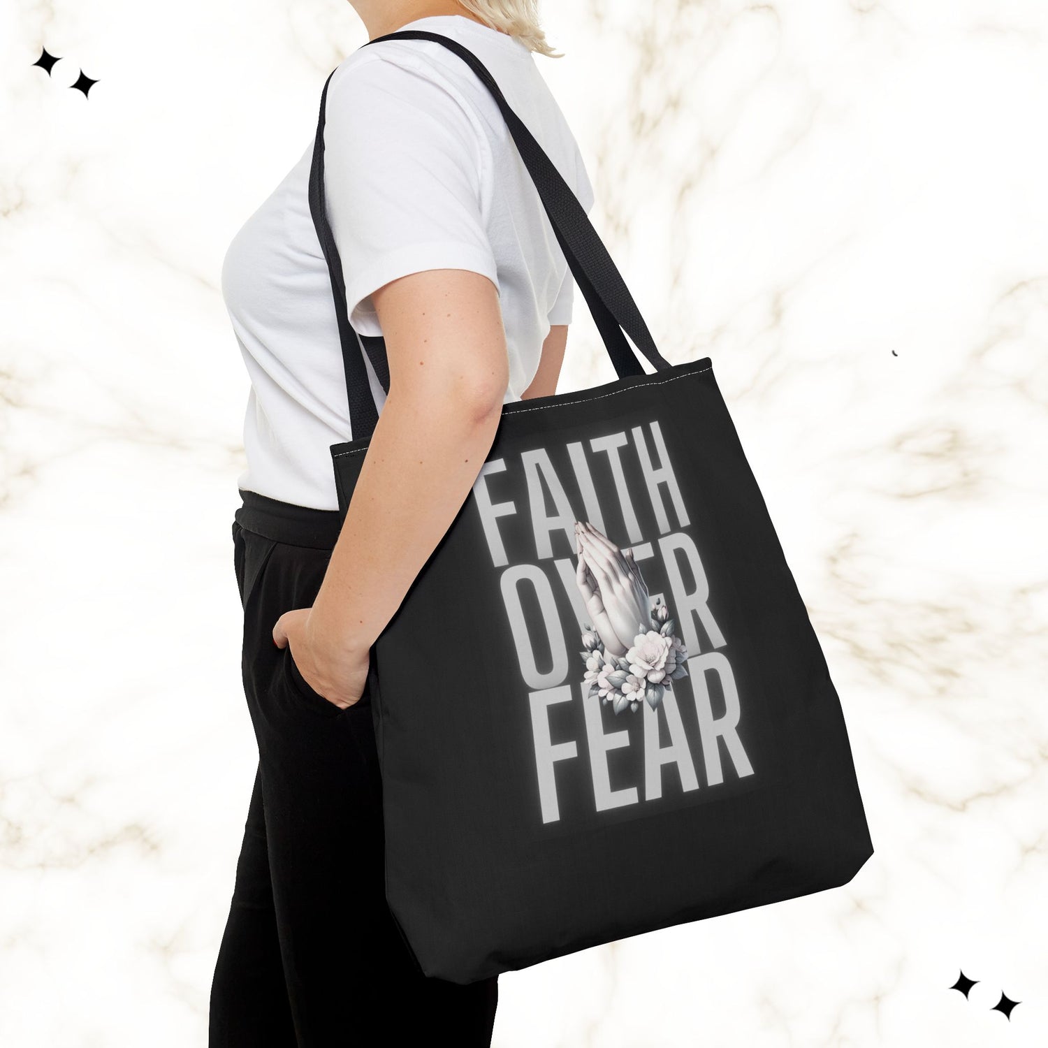 Faith Over Fear Tote Bag