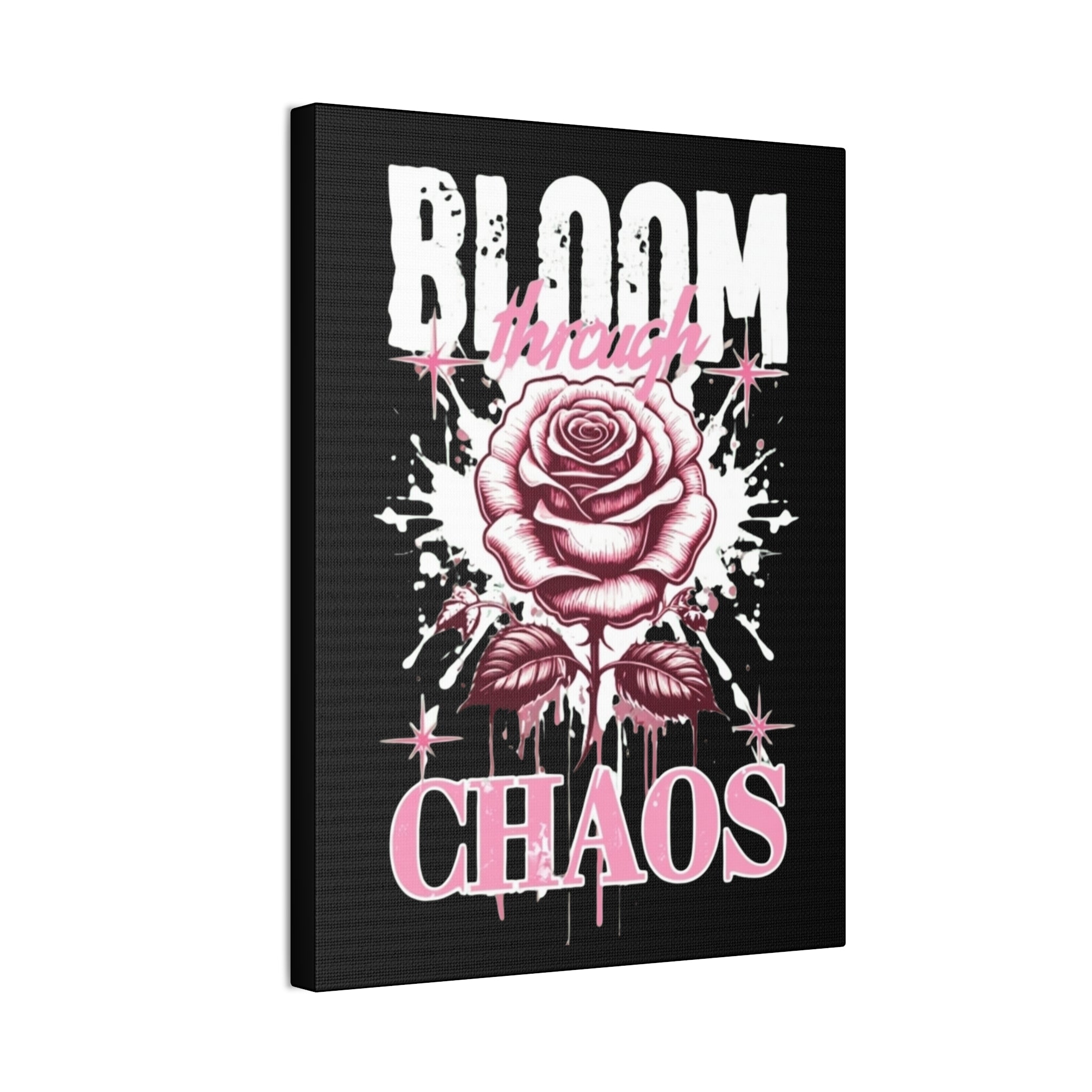 Bloom Through Chaos Canvas Wall Art