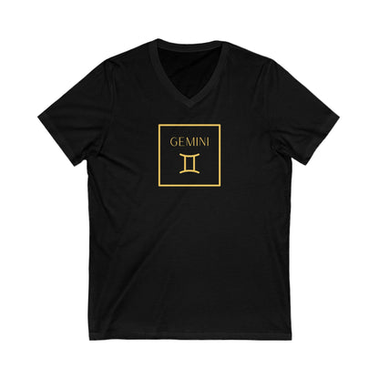 Gemini Zodiac Sign VNeck TShirt