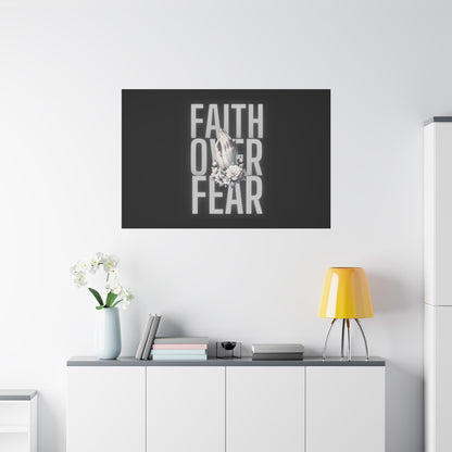 Faith over Fear Matte Canvas 1.25 in