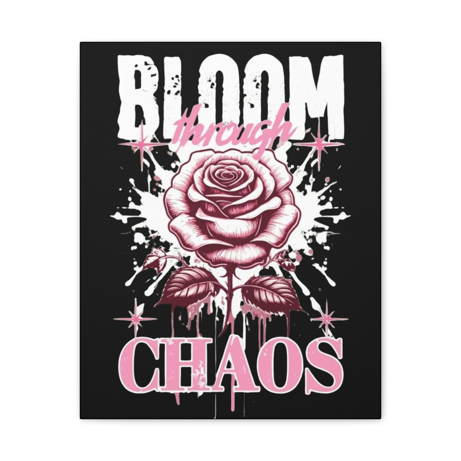 Bloom Through Chaos Canvas Wall Art