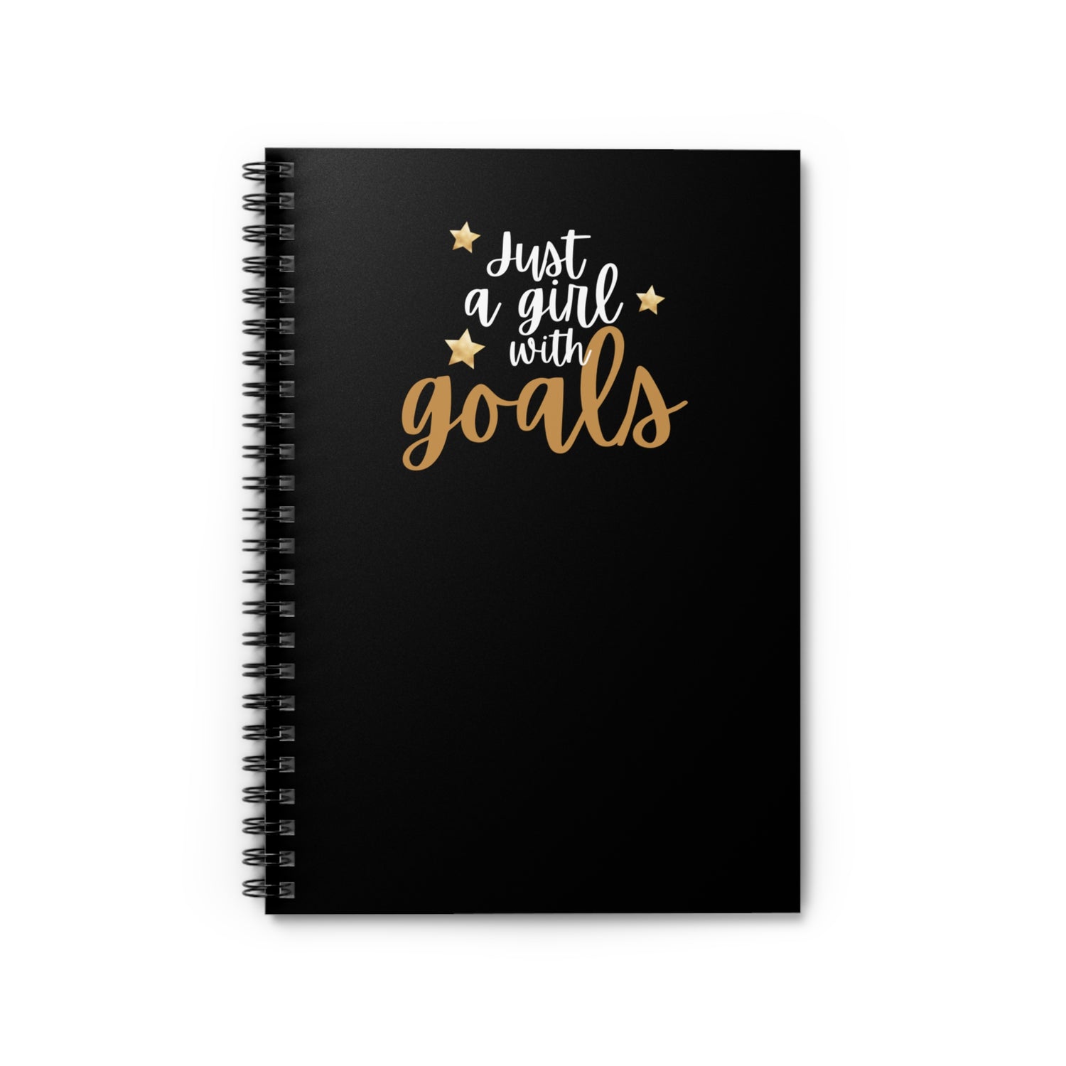 Just a girl with goals Spiral Notebook