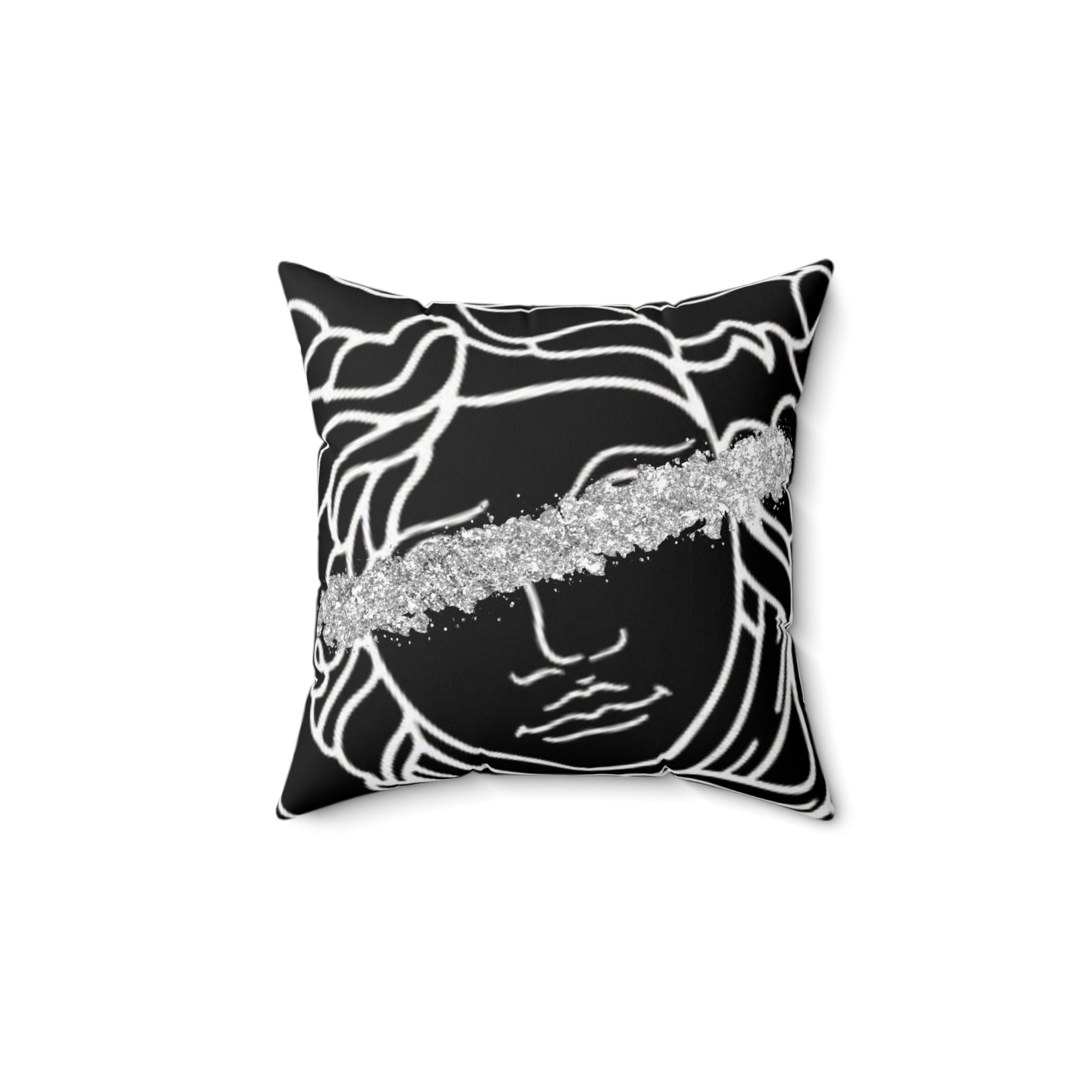 Medusa Head Luxury Square Pillow