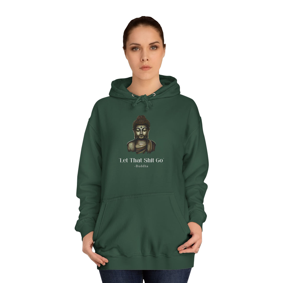 Let That Shit Go Hoodie, Meditation Hoodie Zen Lover Yoga Mom Gift For Her