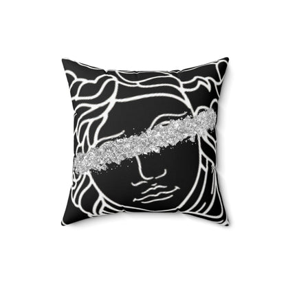 Medusa Head Luxury Square Pillow