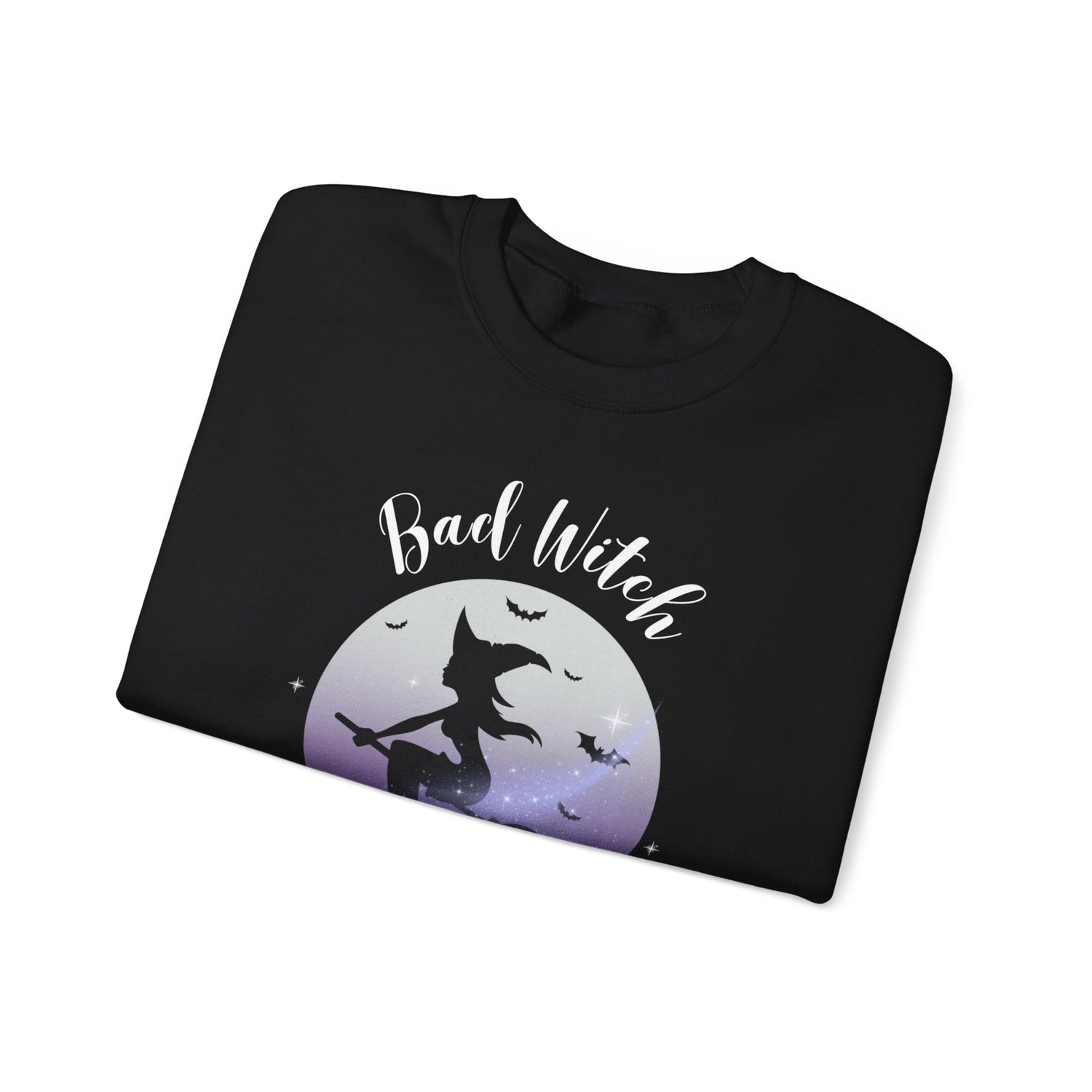 Bad Witch Energy Crewneck Sweatshirt | Cozy and Trendy Womens Pullover for Spooky Season Vibes