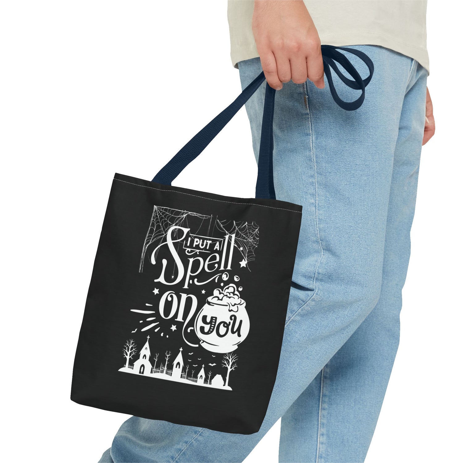 I Put a Spell on You Halloween Tote Bag - Spooky Chic Reusable Bag - Perfect Fall Accessory