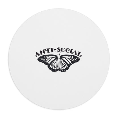 Anti-Social Butterfly Mouse Pad