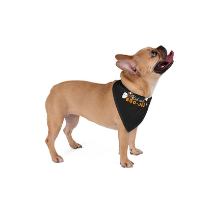 Bad and Boo jee Halloween Pet Bandana | Trendy &amp; Fun Bandana for Spooky Pets