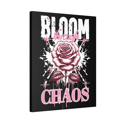 Bloom Through Chaos Canvas Wall Art