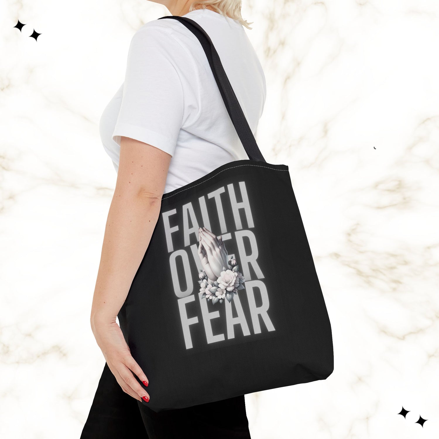 Faith Over Fear Tote Bag