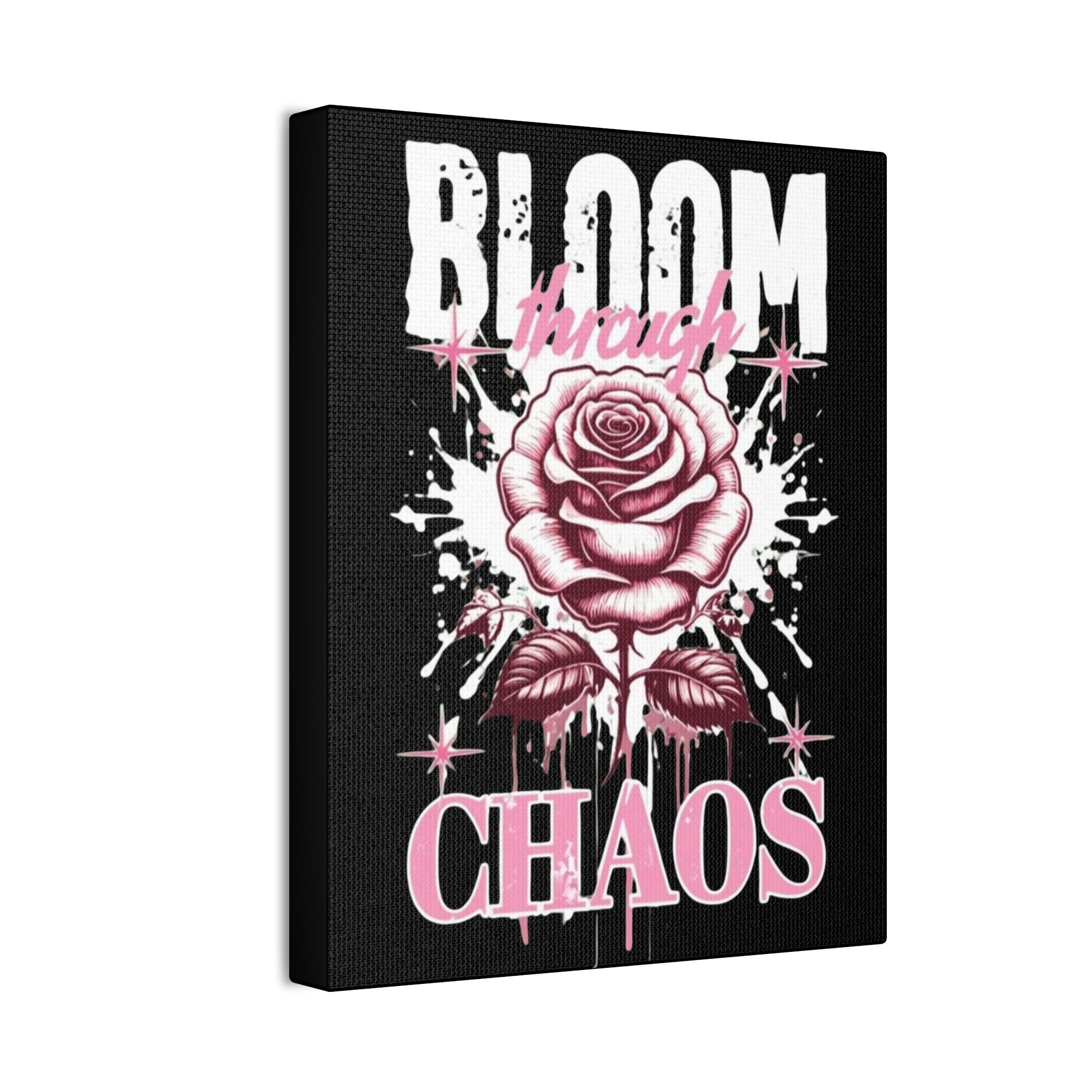 Bloom Through Chaos Canvas Wall Art