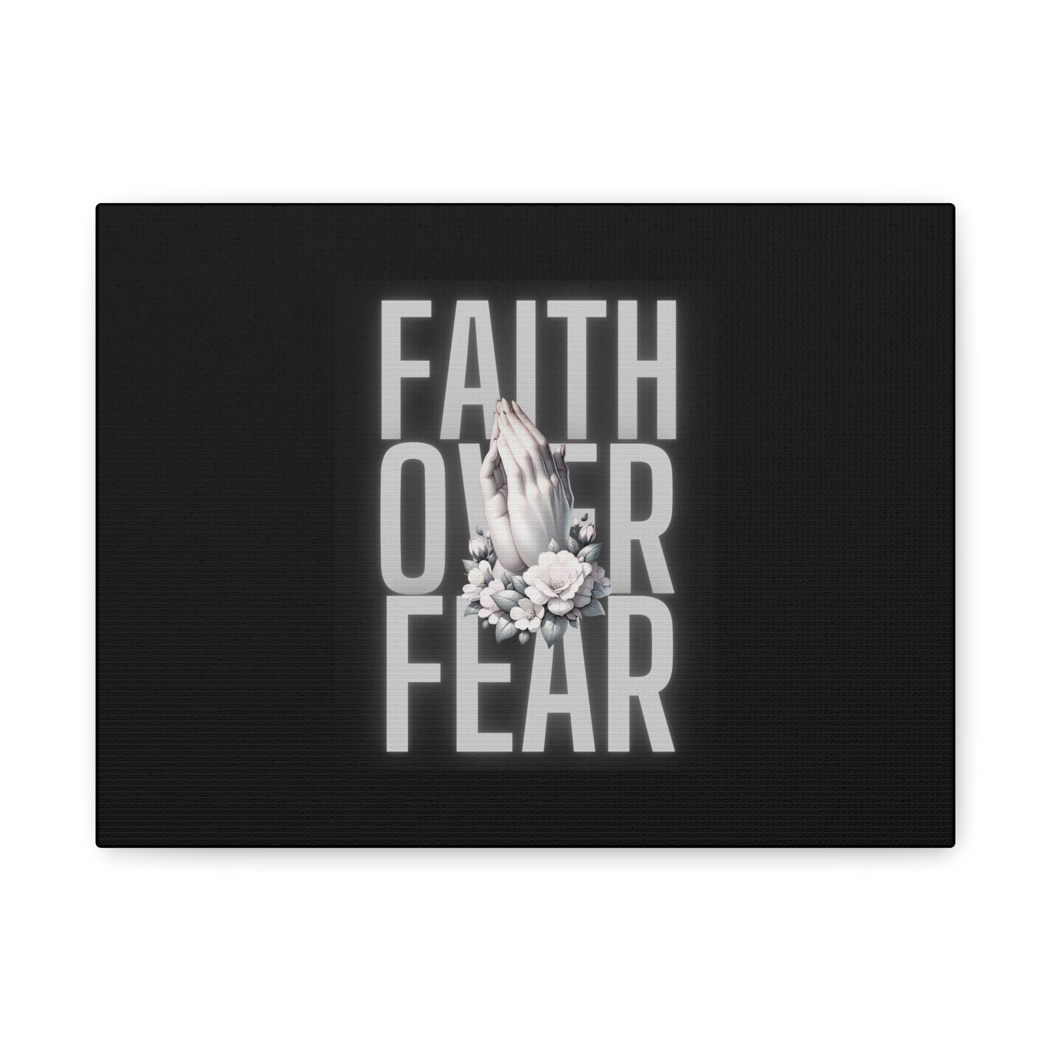 Faith over Fear Matte Canvas 1.25 in