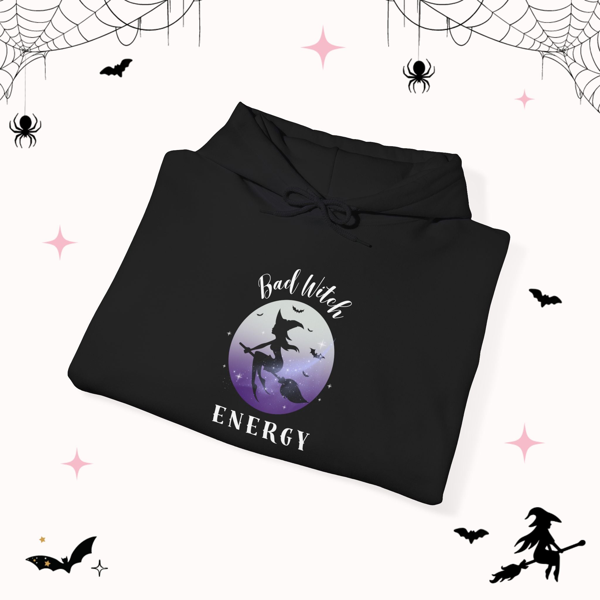 Bad Witch Energy Hoodie | Cozy and Trendy Womens Hoodie for Spooky Season Vibes