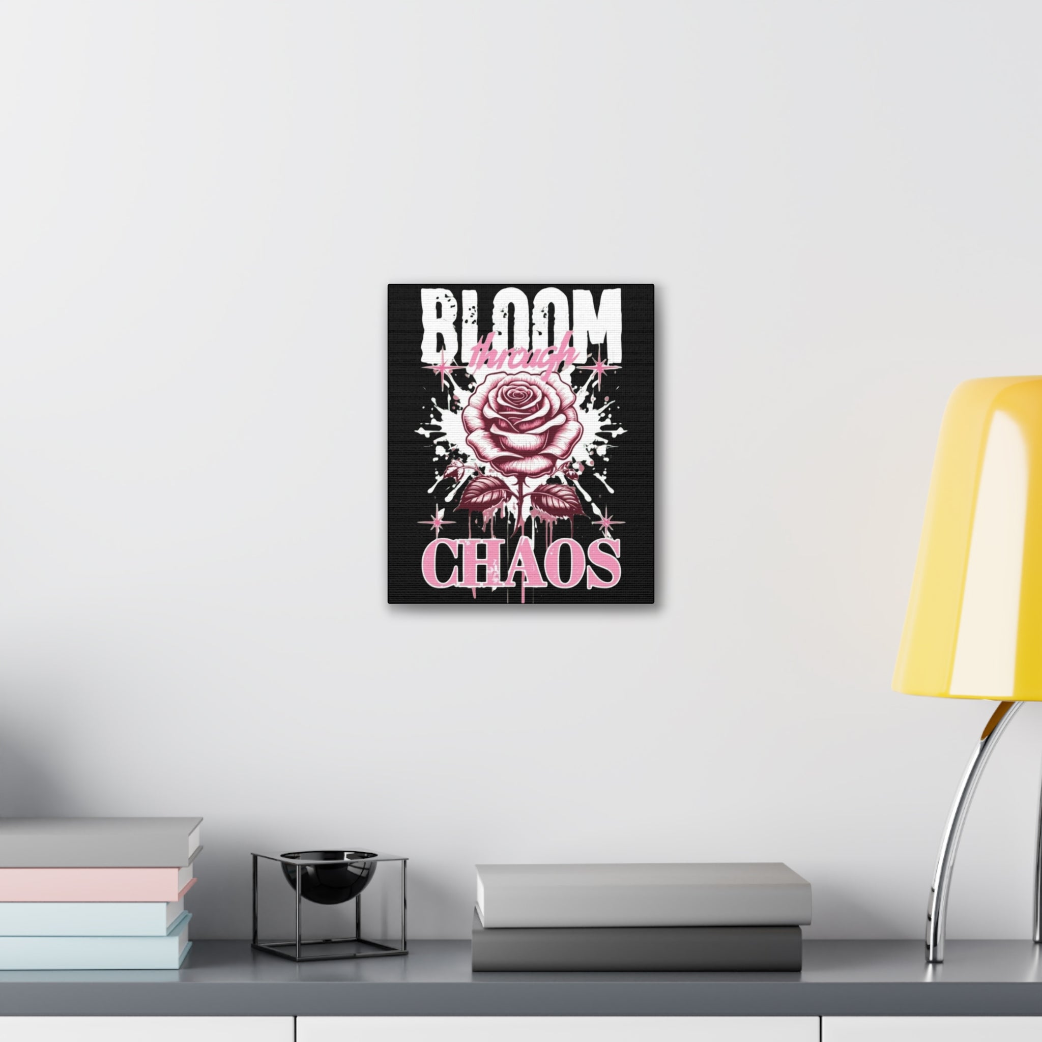 Bloom Through Chaos Canvas Wall Art