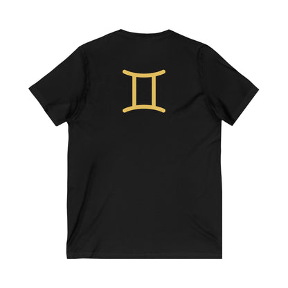 Gemini Zodiac Sign VNeck TShirt